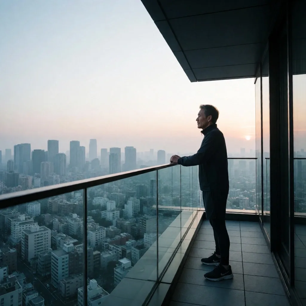 Distrito financiero de Tokio al amanecer