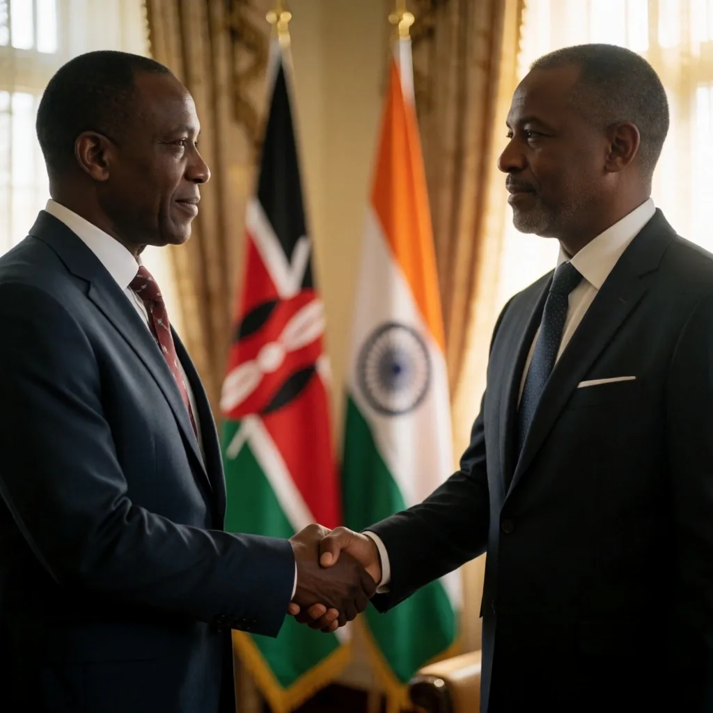Encuentro diplomático entre representantes de Kenya e India
